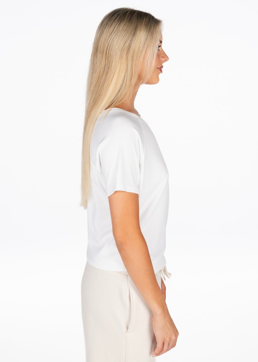 Off The Shoulder Tee - White