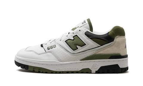 New Balance 550 White / Dark Olivine