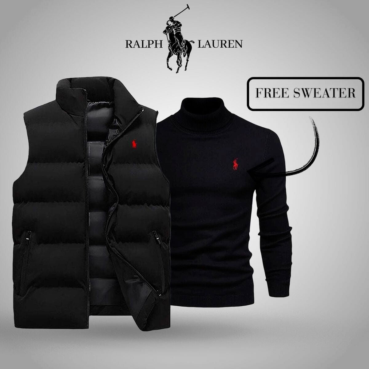 Ralph Lauren Vest + Exclusive Free Sweater (CLEARANCE)