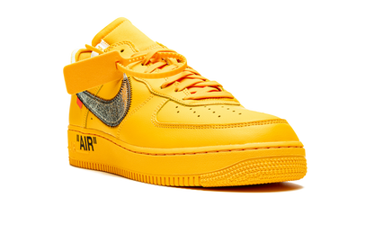 Nike Air force 1 Low Off White University Gold Metallic Silver