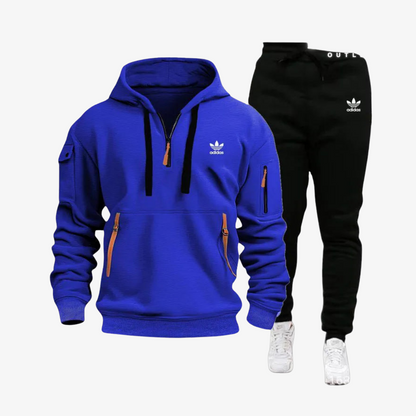 Hooded Set with Zip Details