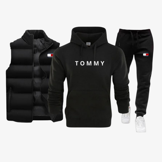 Premium Set – Hoodie, Jogging Bottoms & Gilet
