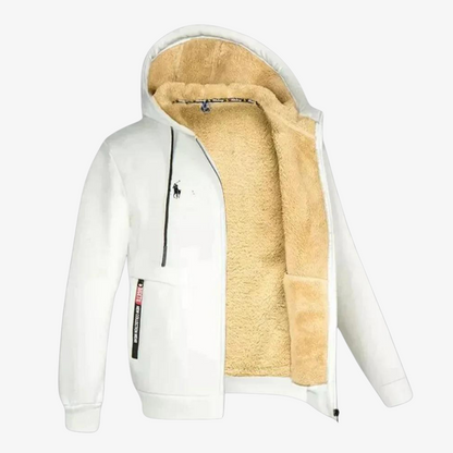 Hoodie with Fleece Lining & Zip