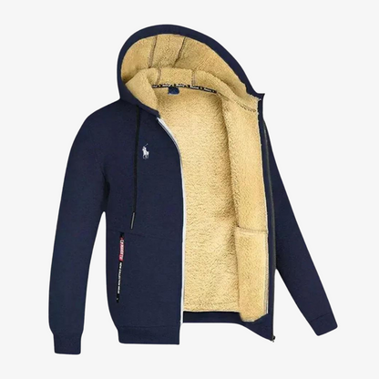Hoodie with Fleece Lining & Zip