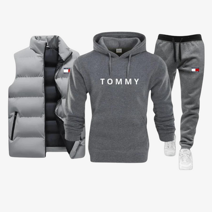 Premium Set – Hoodie, Jogging Bottoms & Gilet