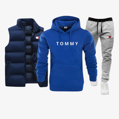 Premium Set – Hoodie, Jogging Bottoms & Gilet