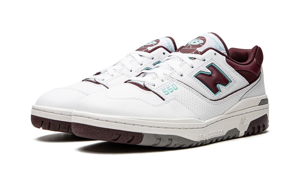 New Balance 550 Burgundy Cyan