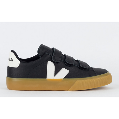 Vert Shoes Logo Chromefree Leather Black White