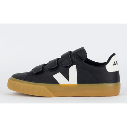 Vert Shoes Logo Chromefree Leather Black White