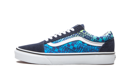 Vans Old Skool Off the Wall Logos - Blue