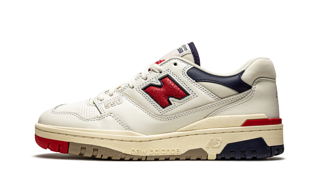 New Balance 550 Aimé Leon Dore  White Navy Red