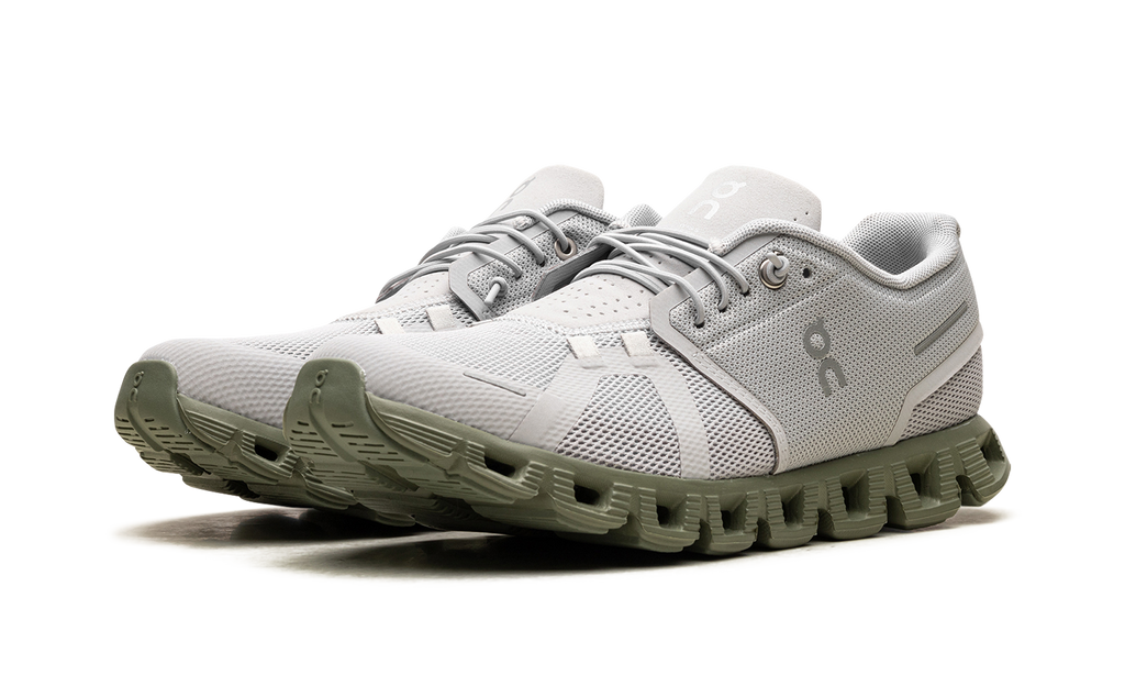 On Running Cloud 5 Glacier Grey Reseda Green