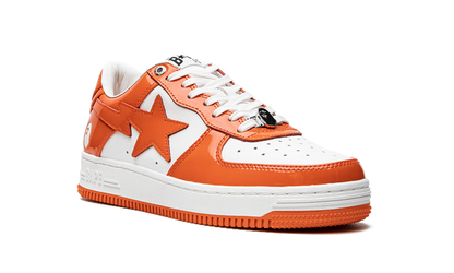 Bape Sta Patent Leather Orange White