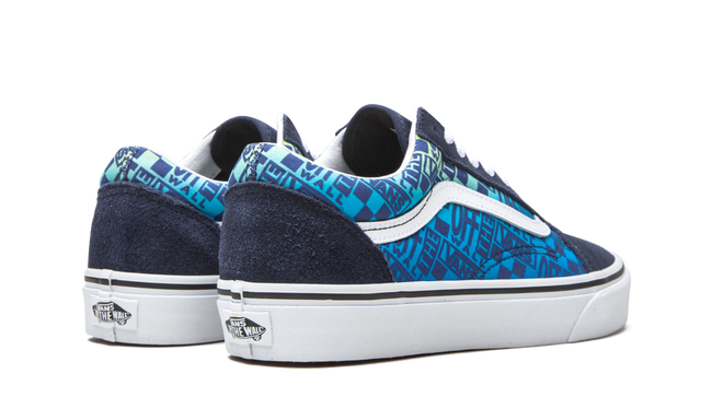 Vans Old Skool Off the Wall Logos - Blue