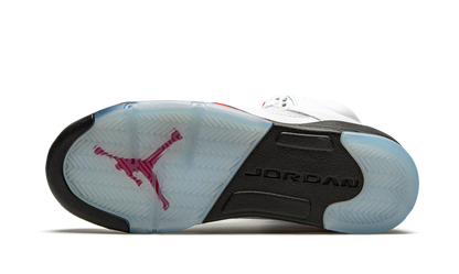 Jordan 5 Retro Fire Red Silver Tongue