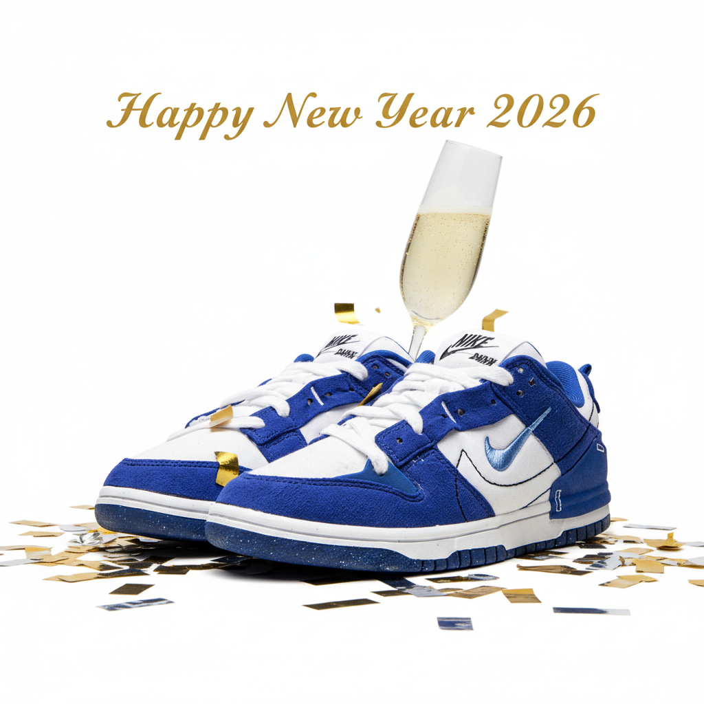 New Year celebration white background