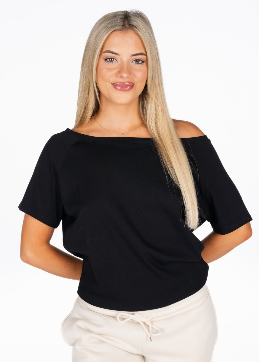 Off The Shoulder Tee - Black