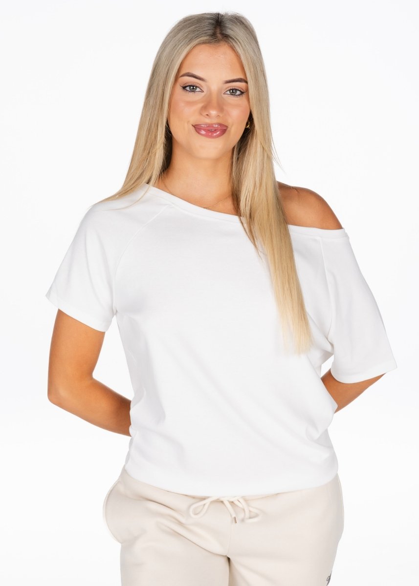 Off The Shoulder Tee - White