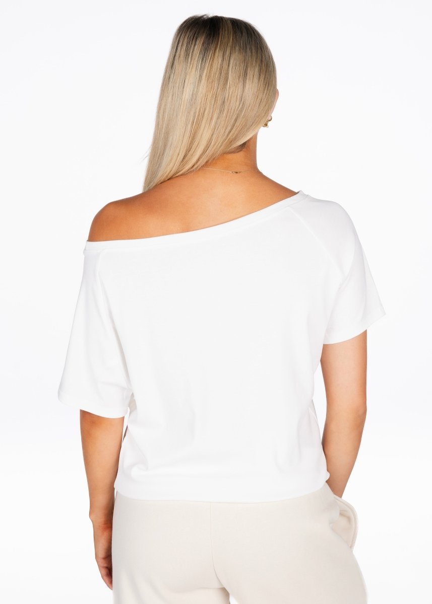 Off The Shoulder Tee - White