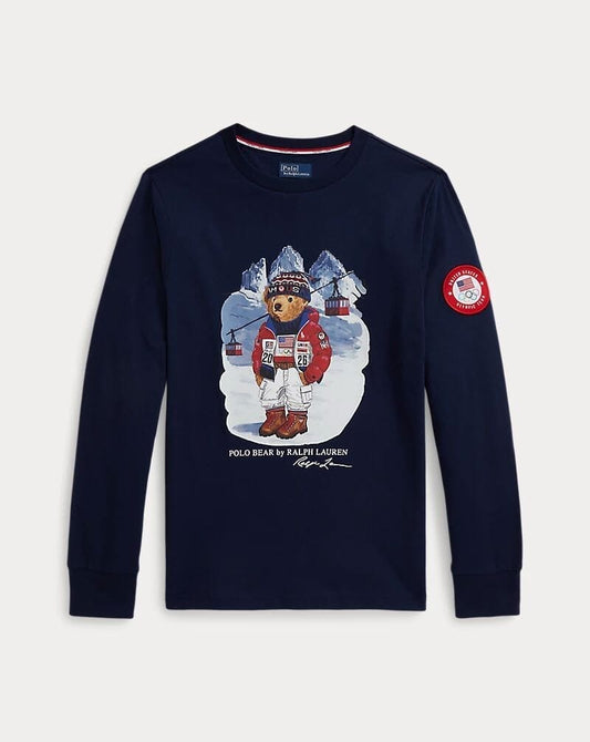Ralph Lauren Team Usa Polo Bear Cotton T-Shirt