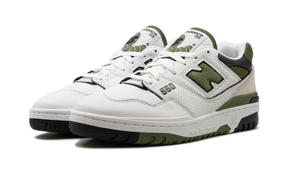 New Balance 550  White / Dark Olivine